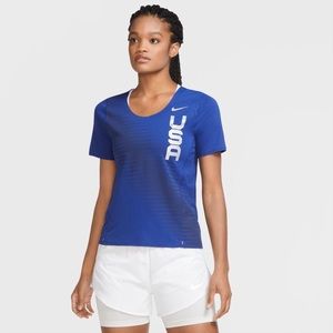 Nike Team USA Sleek Womens Tee CV0421-455 Size Small